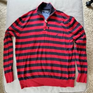 Nautica 1/4 Zip Sweater, Medium